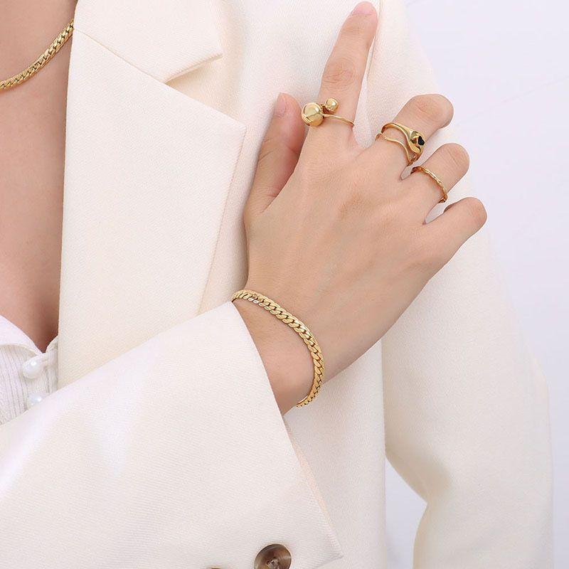 Pulsera Baño Oro 18k Grumet Diseño L-2