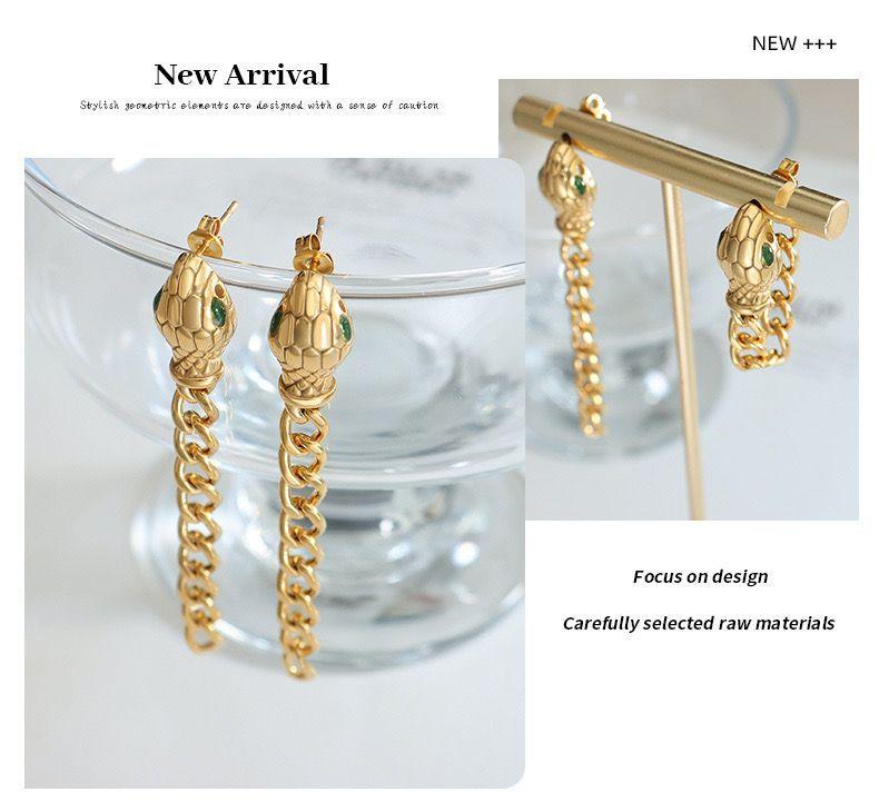 Aros Baño Oro 18k Serpiente-1