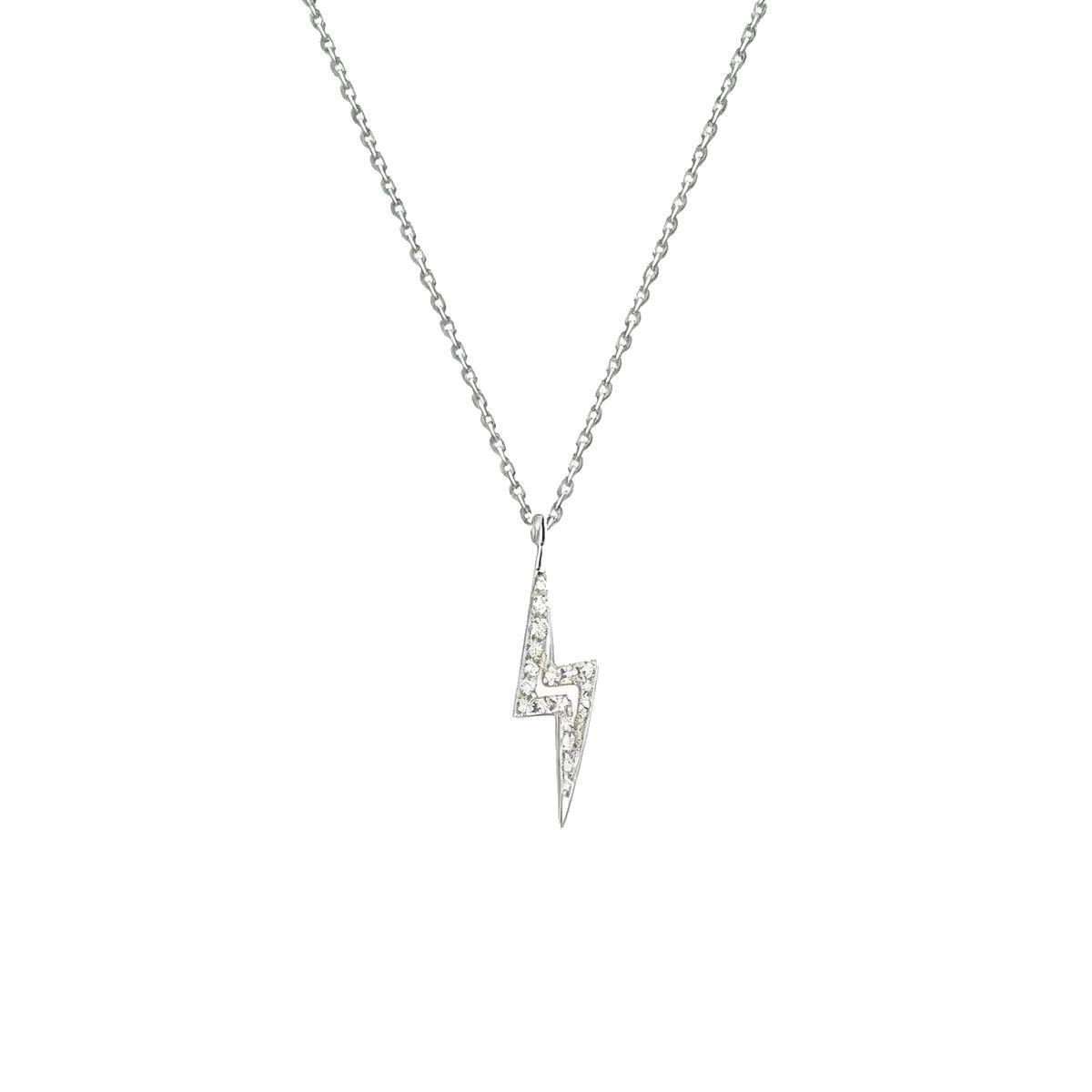 Collar Plata 925 Rayo Brillitos-0