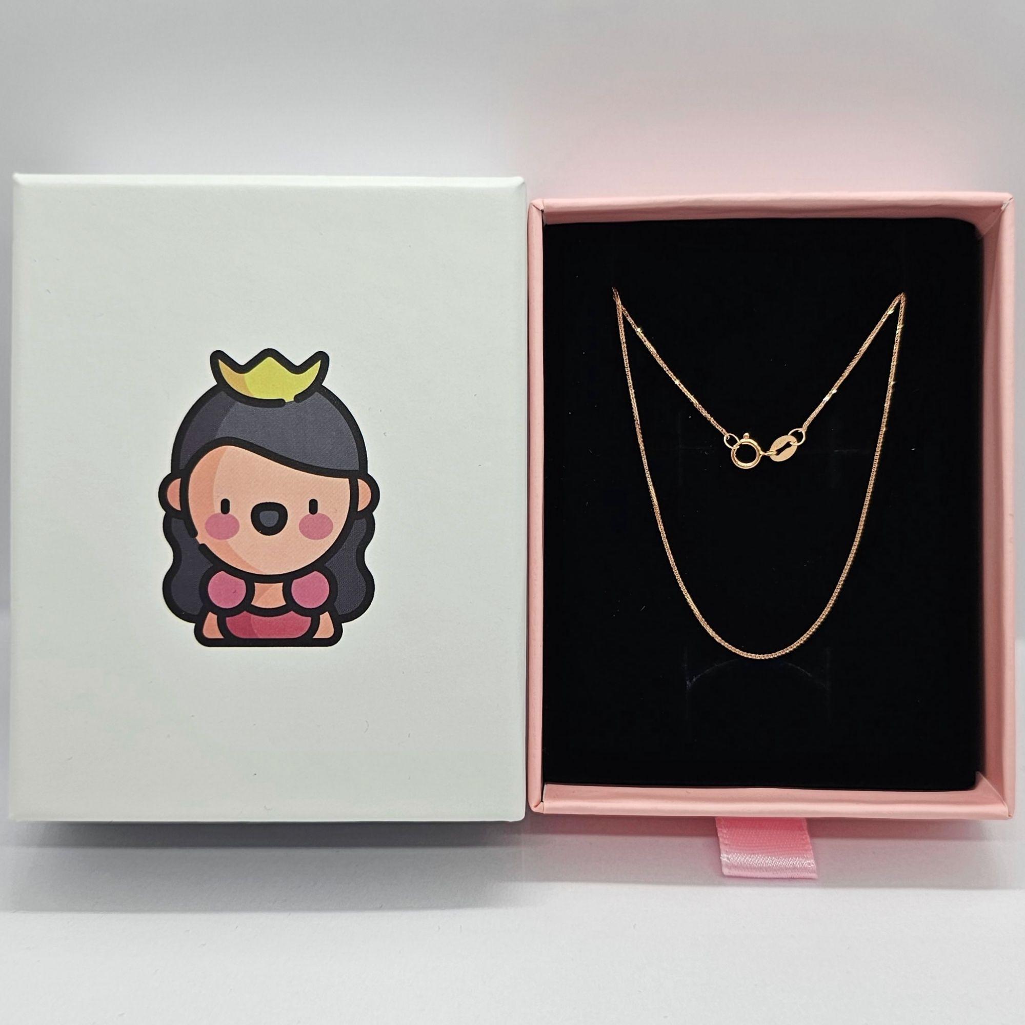 CADENA TEJIDA ORO ROSADO 18k-3