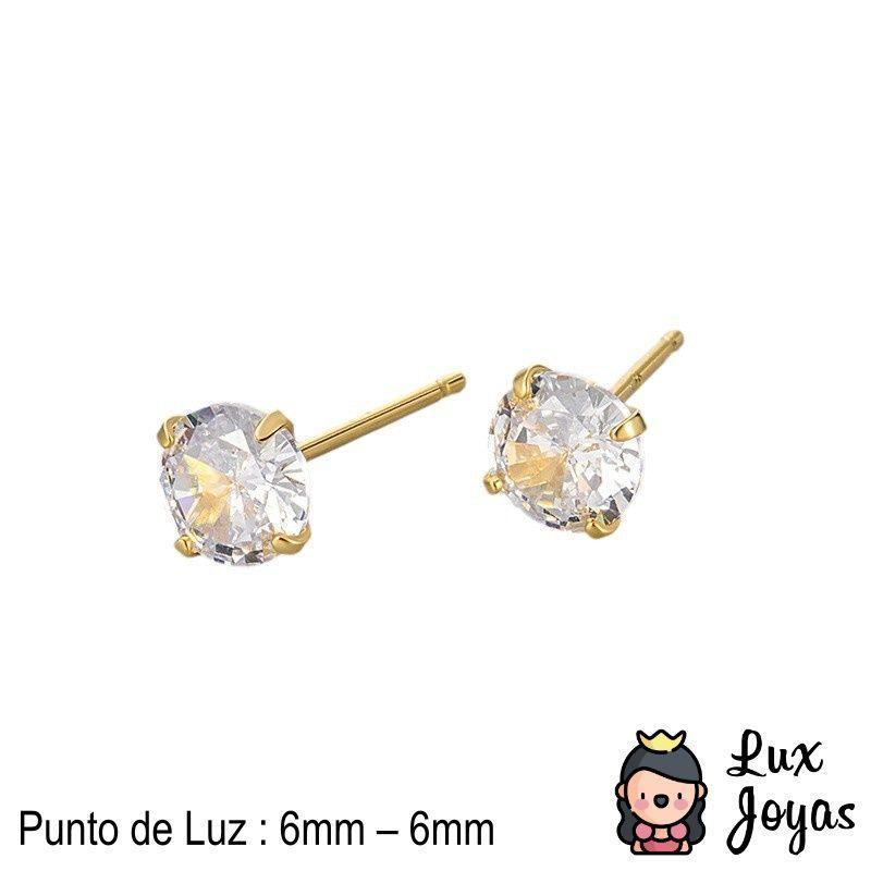 Aros Plata 925 Punto Luz 6mm-2