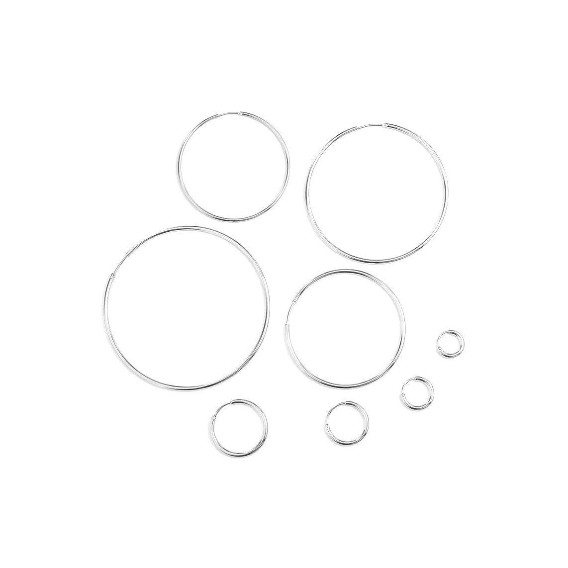 Aros Plata 925 Argollas 10mm-0