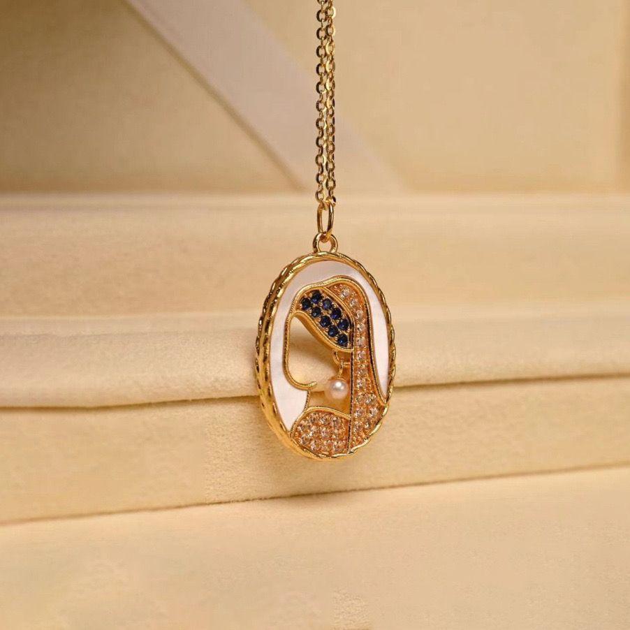 Cadena De Eslabones Oro Amarillo 18k Mujer Con Aros De Perla De Rio-1