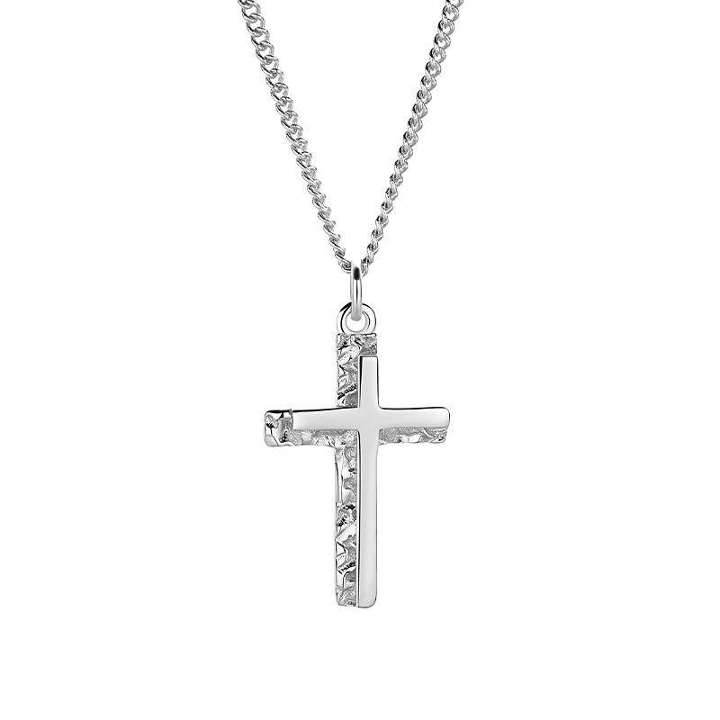 Collar Plata 925 Cruz Lisa M-0