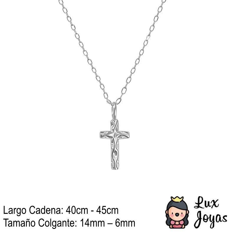 Collar Plata 925 Cruz Diseño-2