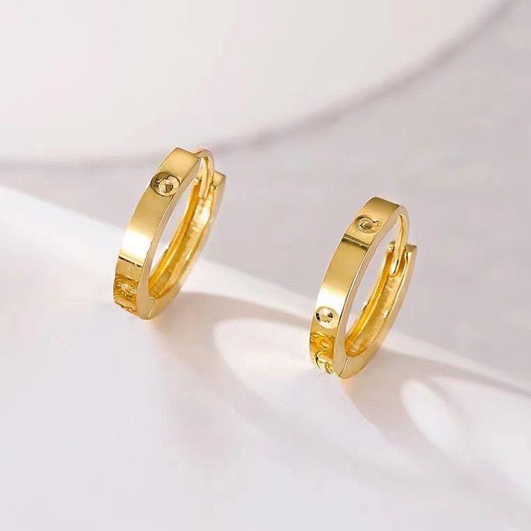 AROS ARGOLLAS DISEÑO ORO AMARILLO 18K-1
