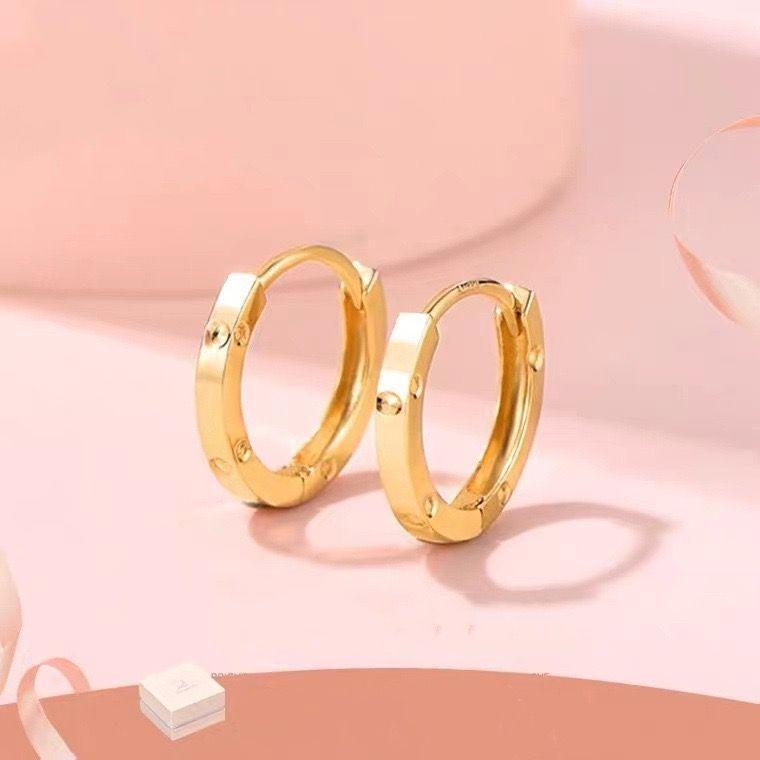 AROS ARGOLLAS DISEÑO ORO AMARILLO 18K-2