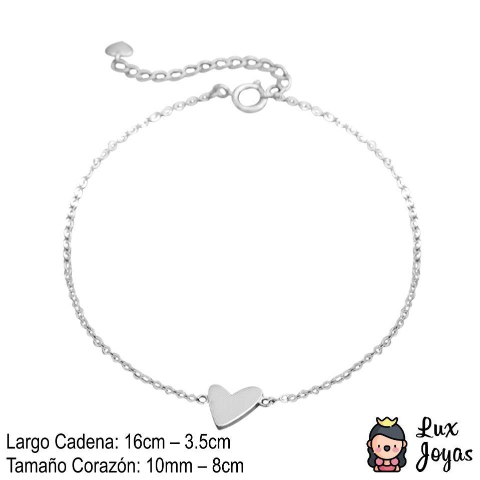 Pulsera Plata 925 Corazón Liso-2