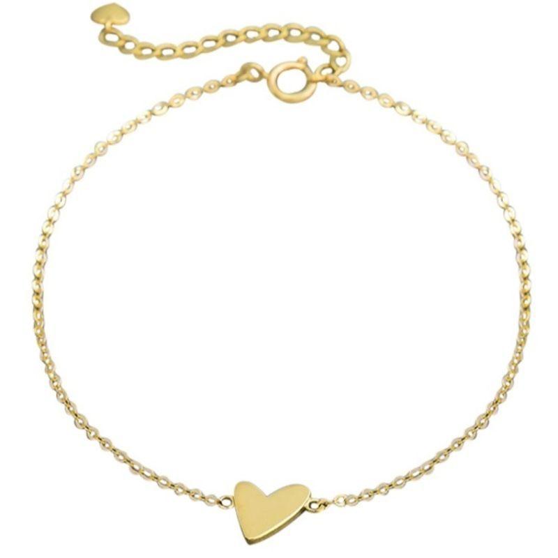 Pulsera Plata 925 Corazón Liso-0