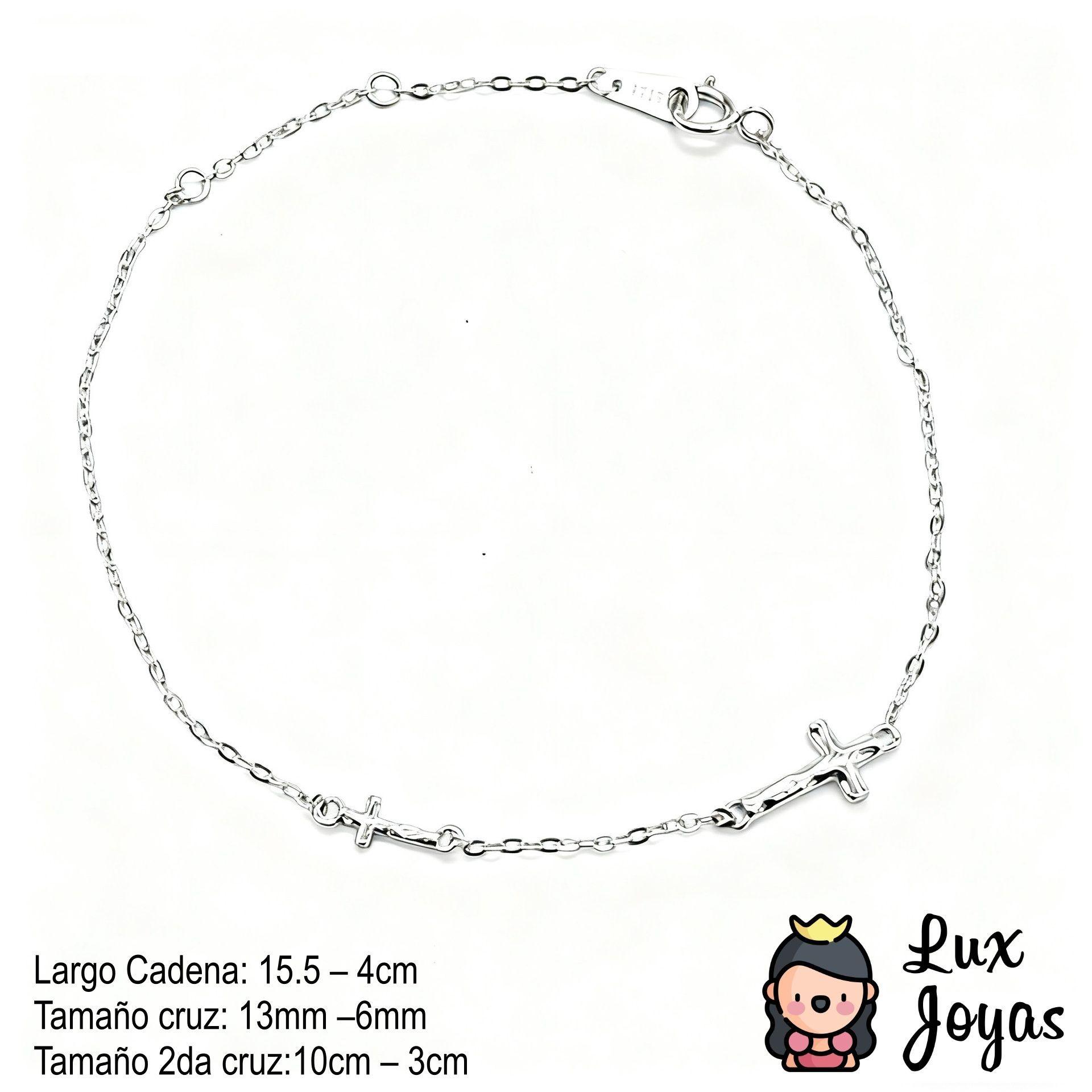 Pulsera Plata 925 Cruz X2-2