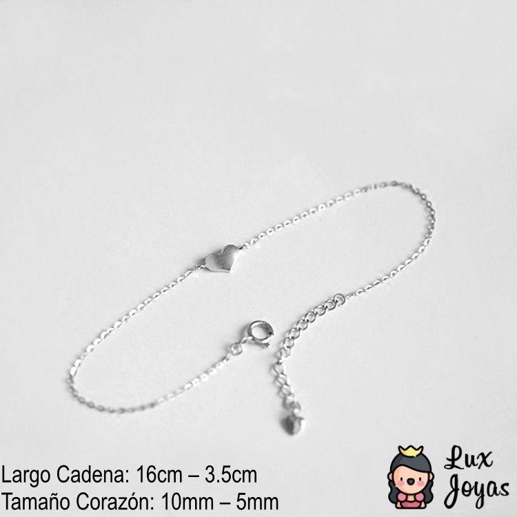 Pulsera Plata 925 Cad Corazón-2