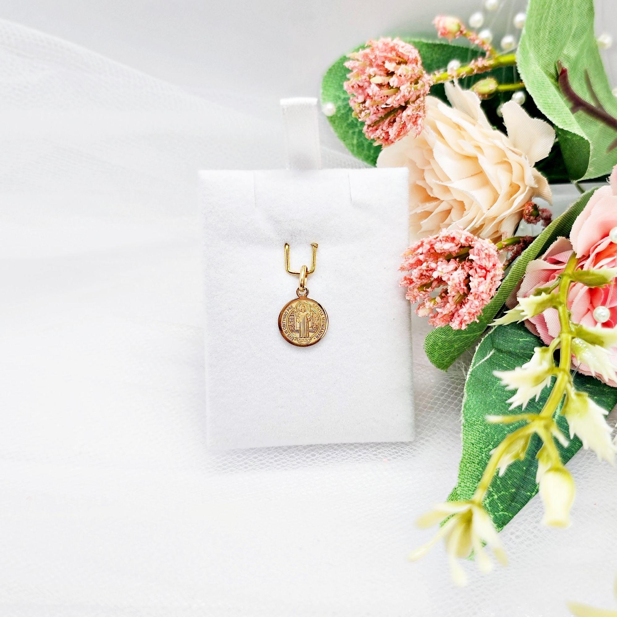 Colgante San Benito Oro Au750 - 18k Italiano-1