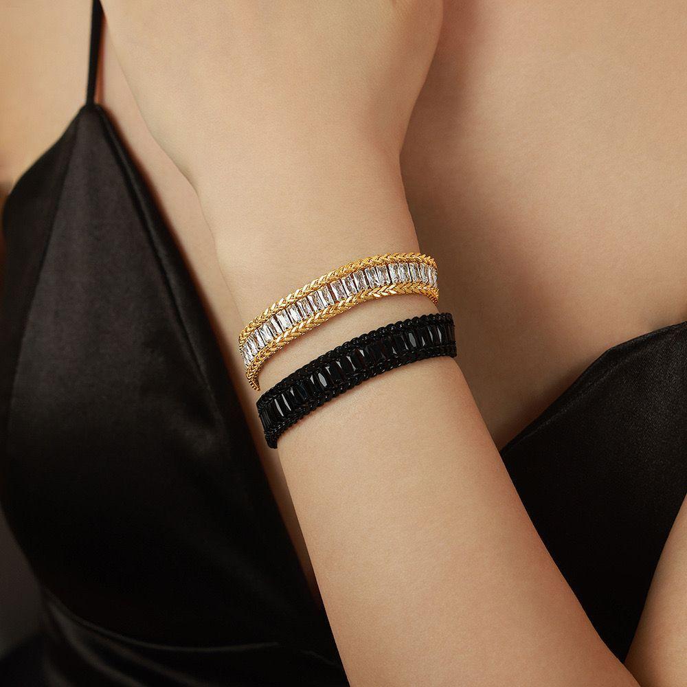 Pulsera Baño Oro 18k Cintillo Circones Varios-3