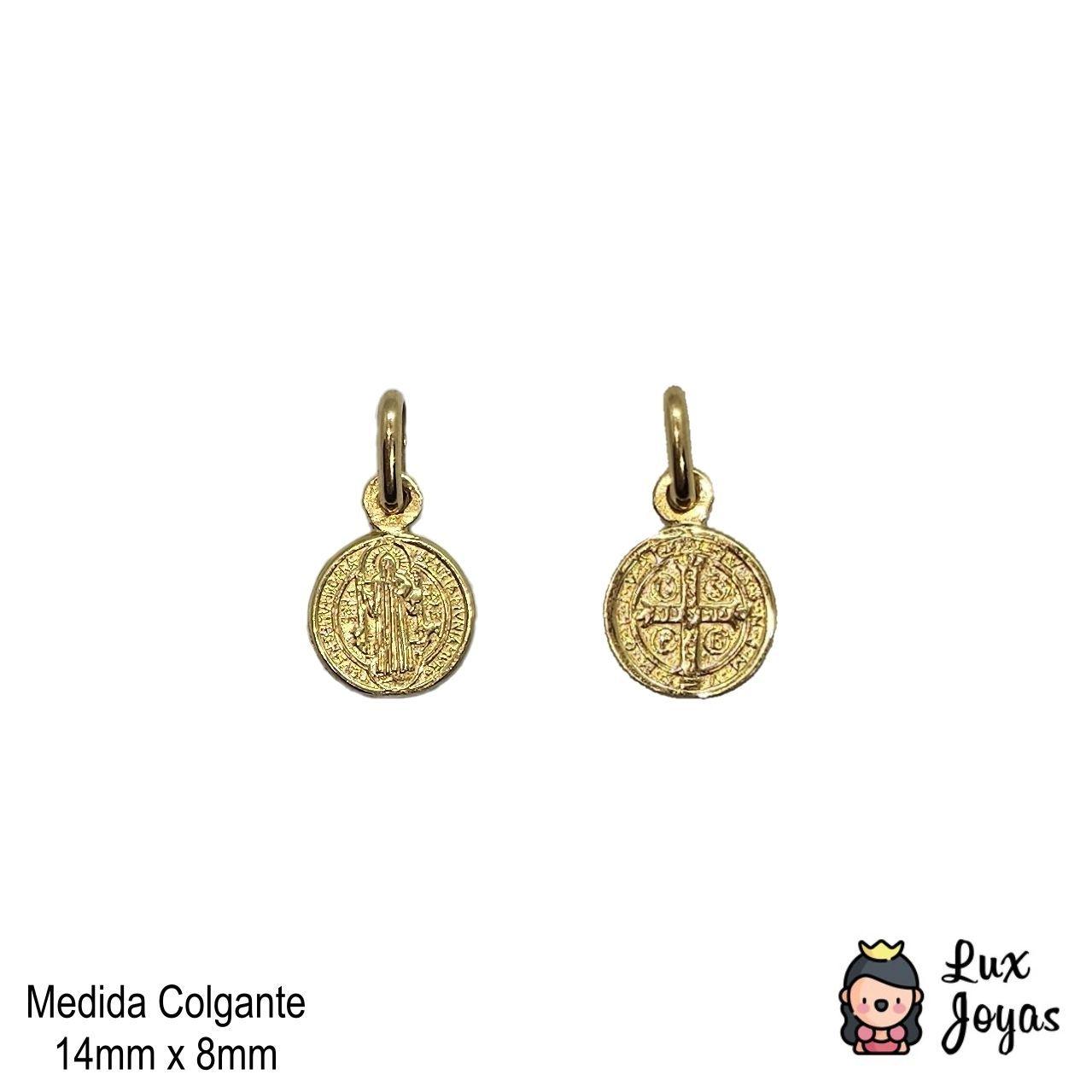 Colgante San Benito Relieve Oro Au750 - 18k Italiano-2