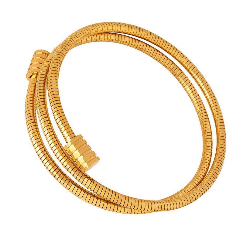 Pulsera Baño Oro 18k Resorte-0