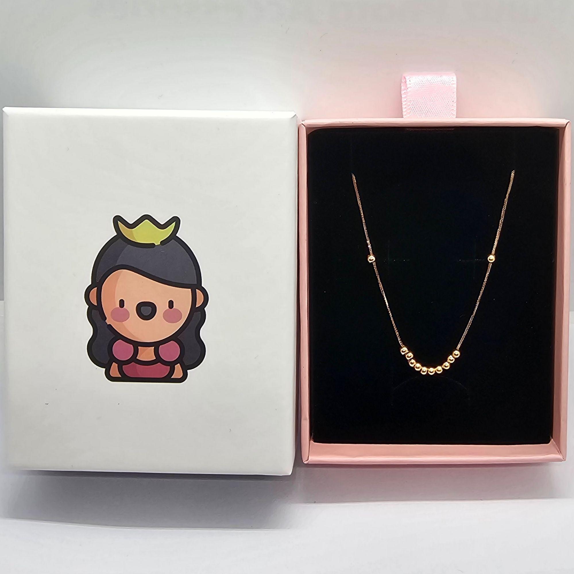 CADENA TEJIDA ORO ROSADO 18K COLGANTE 12 PELOTITAS 18K-7