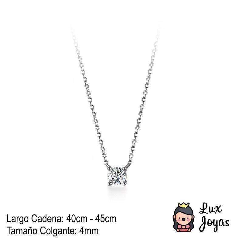 Collar Plata 925 Punto Luz 4p 2,5mm-2