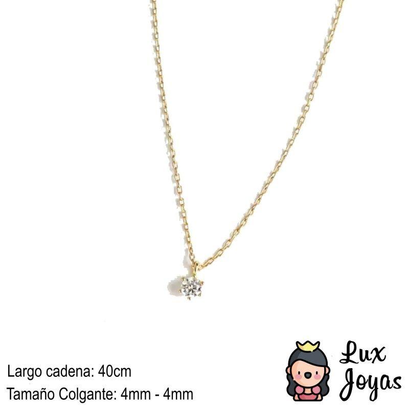 Collar Plata 925 Punto De Luz 40cm-2