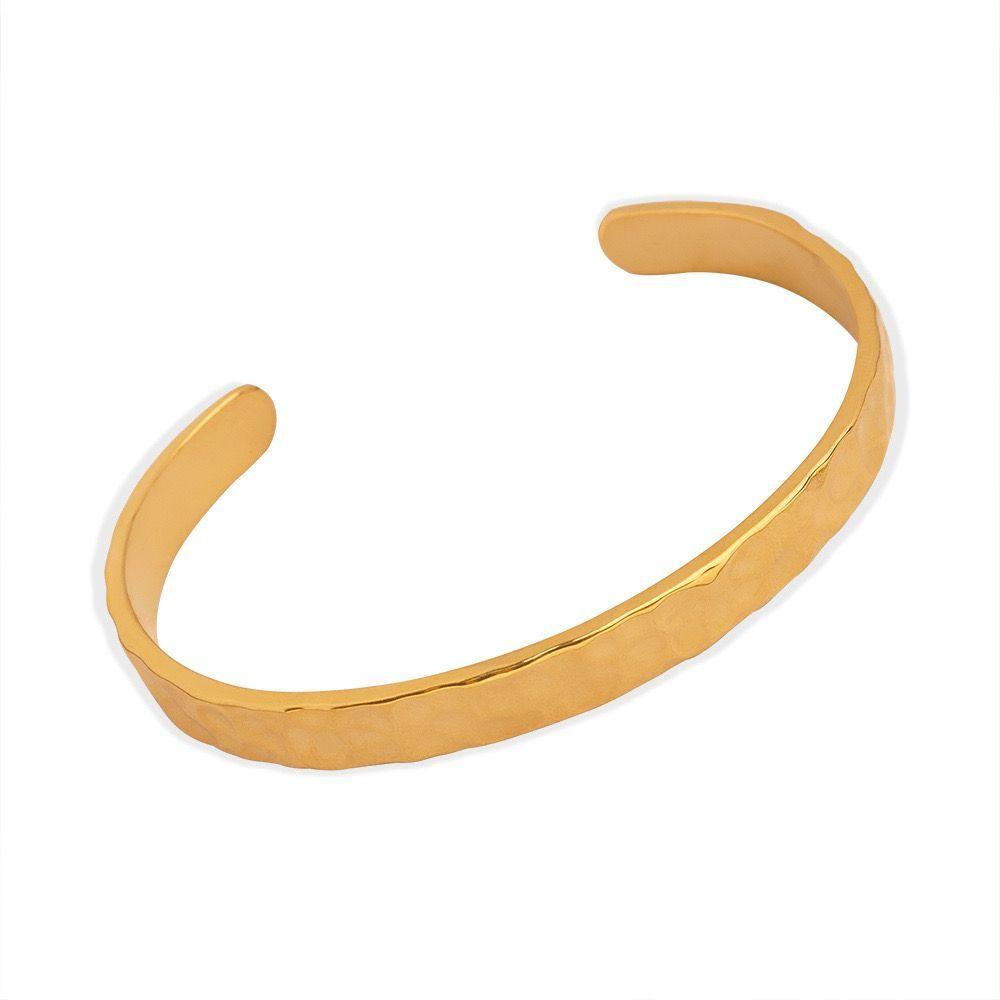 Pulsera Baño Oro 18k Esclava Abierta Dis-0