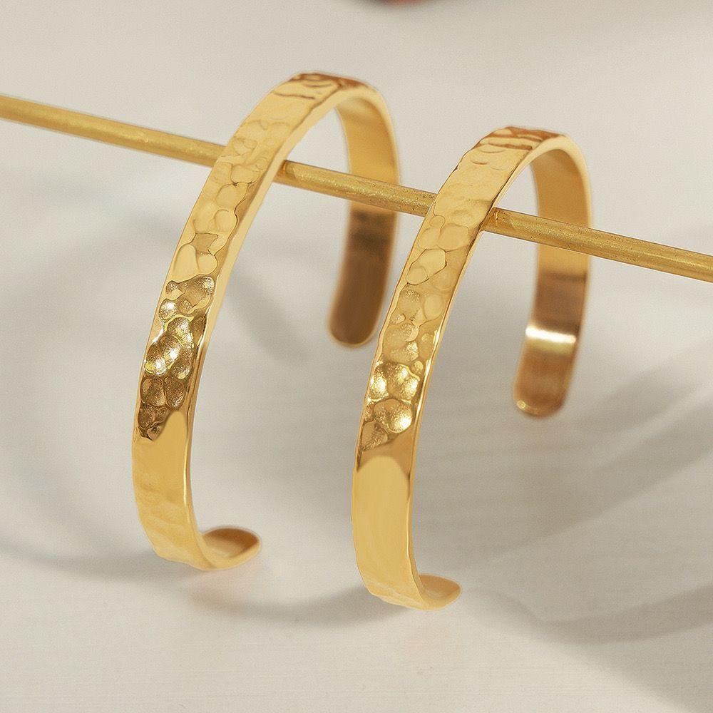 Pulsera Baño Oro 18k Esclava Abierta Dis-1