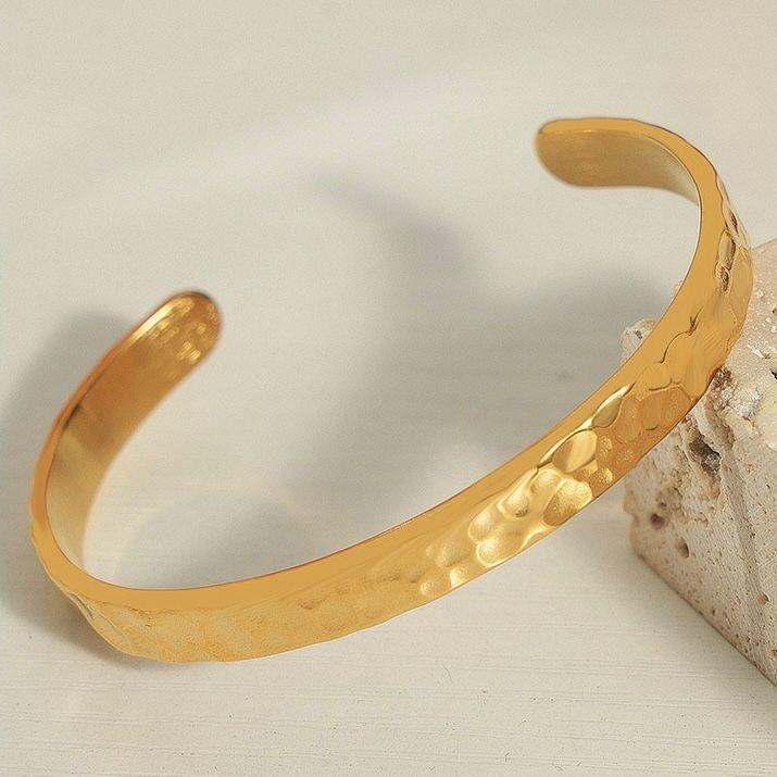 Pulsera Baño Oro 18k Esclava Abierta Dis-2