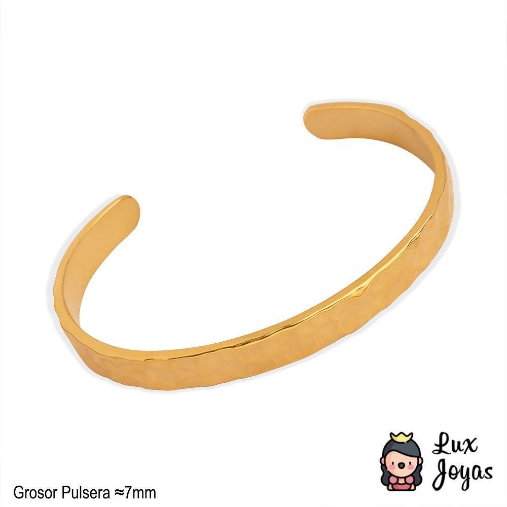 Pulsera Baño Oro 18k Esclava Abierta Dis-4