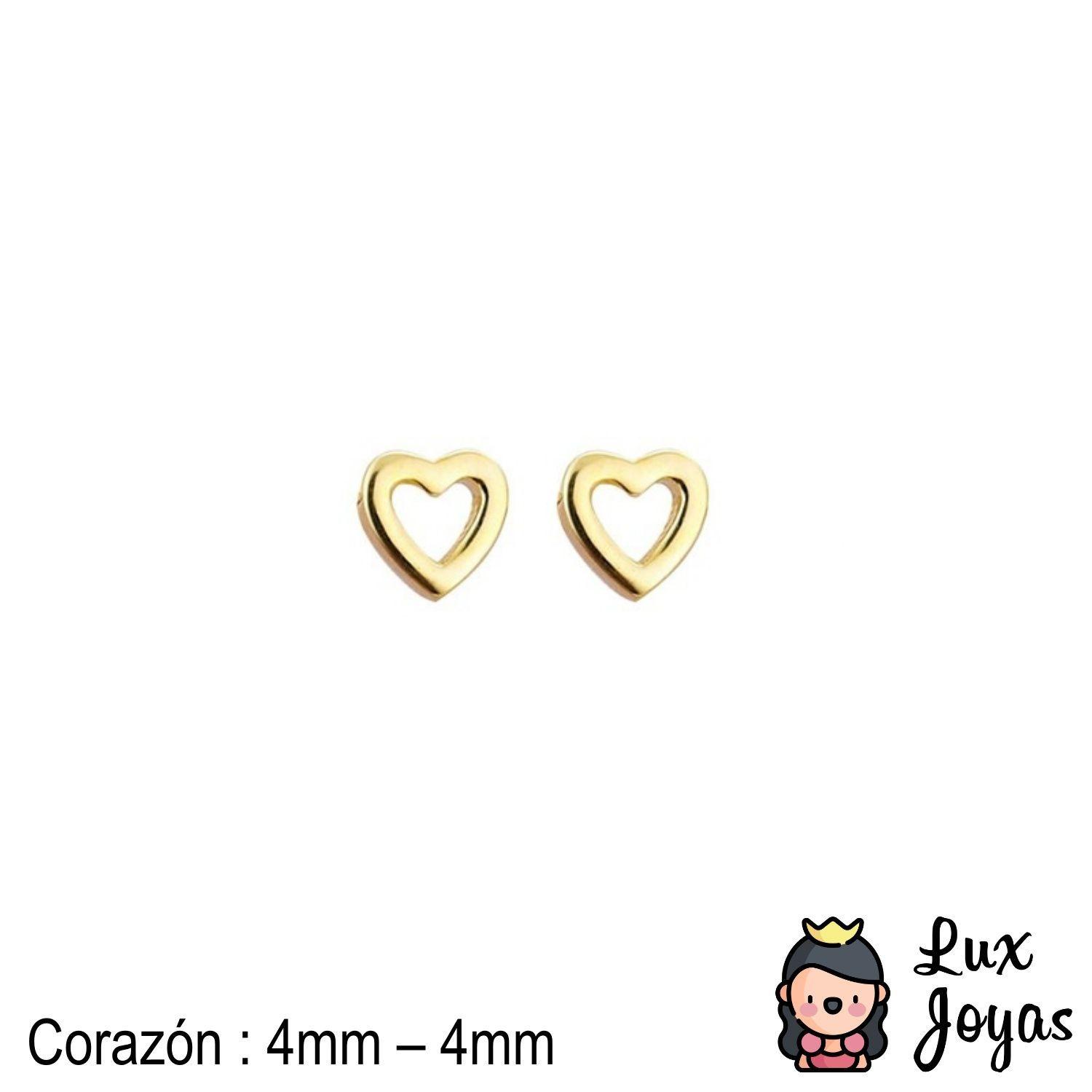 Aros Plata 925 Corazón Bor S-2