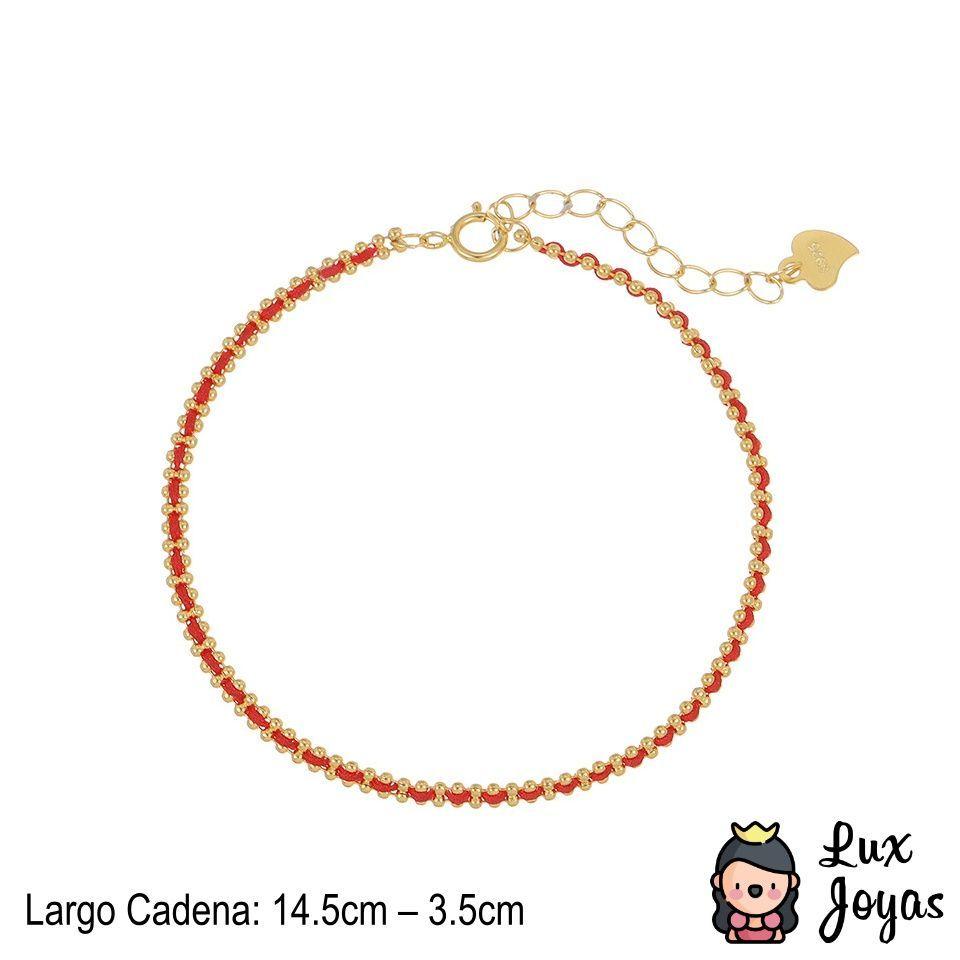 Pulsera Plata 925 Hilo Pelotitas-2