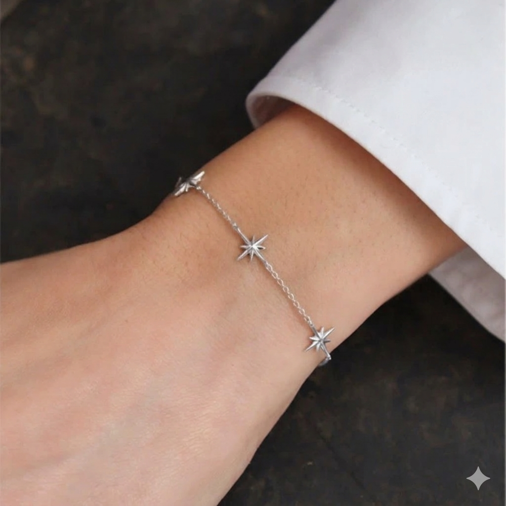 Pulsera Plata 925 Estrella Madi X3-1