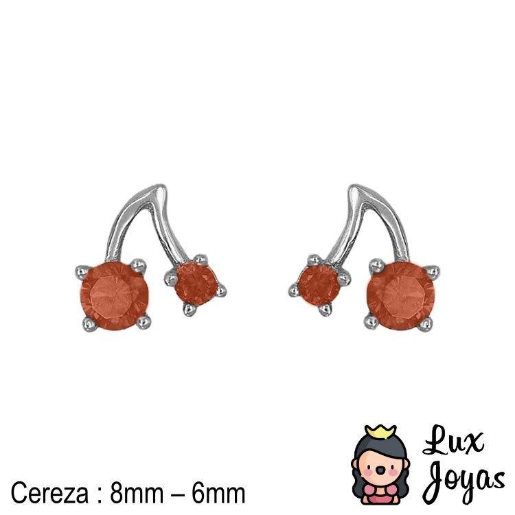 Aros Plata 925 Cereza Orange-2
