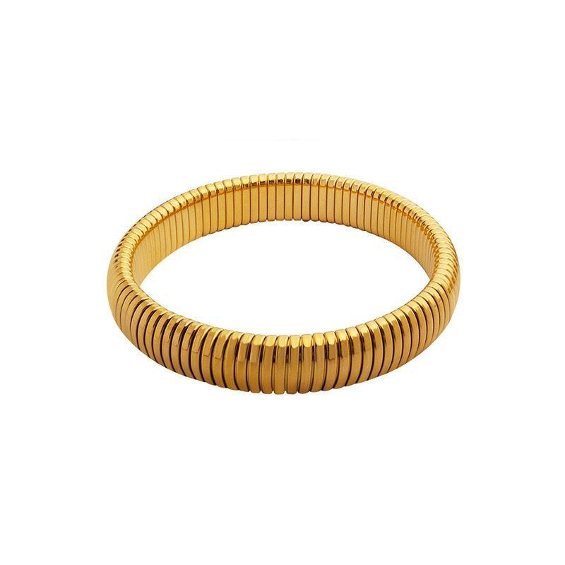 Pulsera Baño Oro 18k Esclava Elasticada L-0