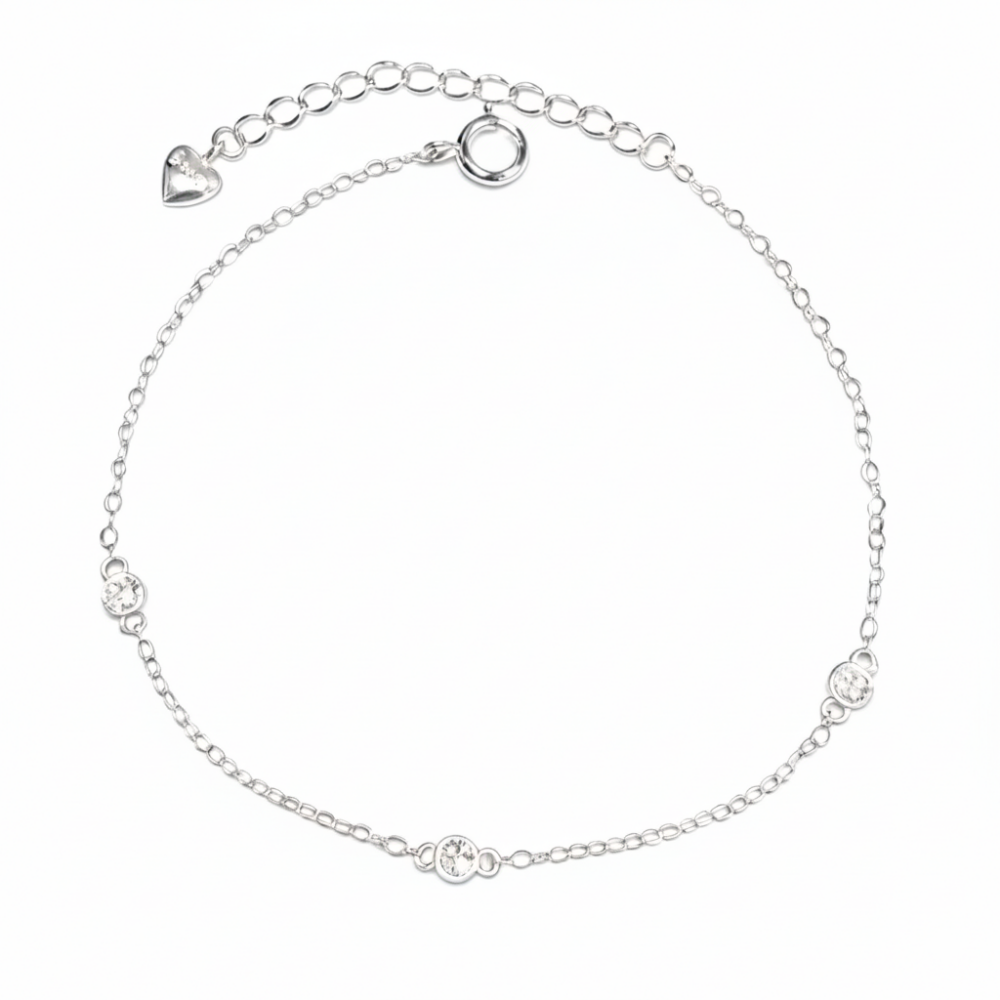 Pulsera Plata 925 Punto Luz X3-0