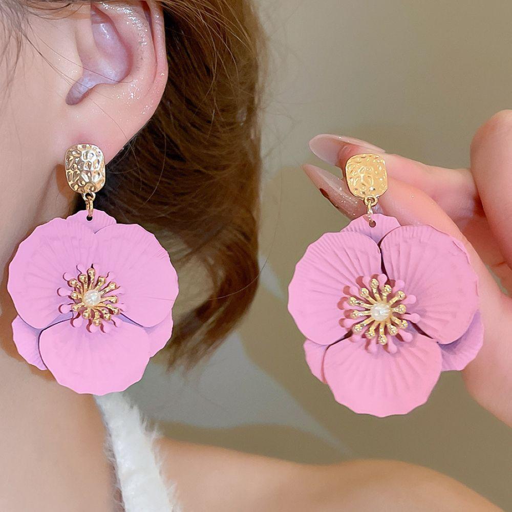 AROS ALEACIÓN FLOR ROSA-2