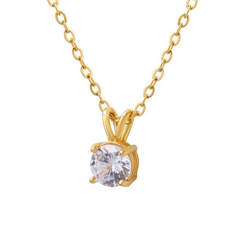 Collar Baño Oro 18k Punto De Luz-0