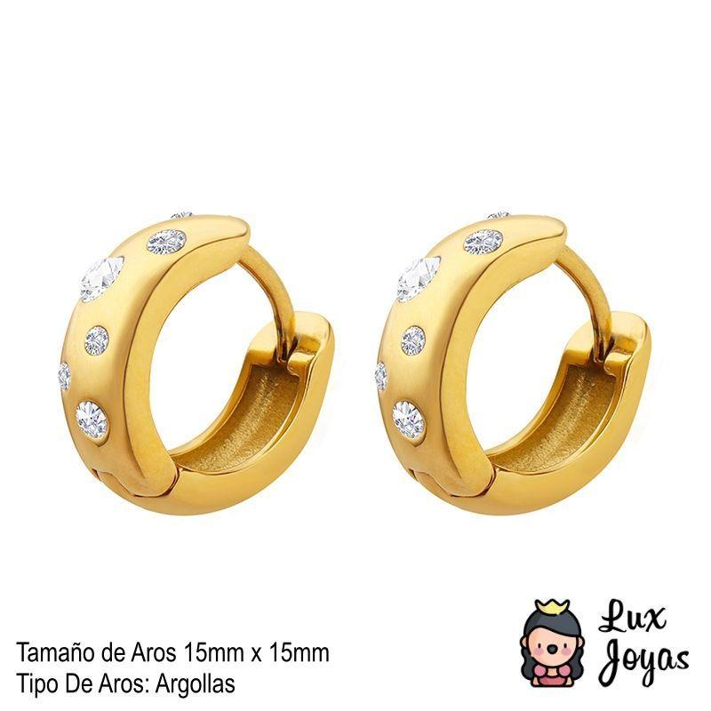 Aros Baño Oro Amarillo 18k Argollas Circones Dif-4