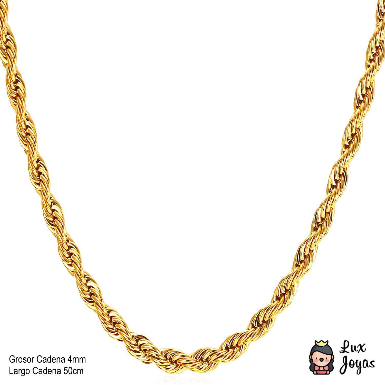 Cadena Baño Oro Amarillo 18k Turbillon L-5