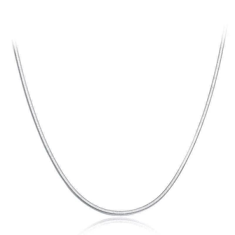 Collar Plata 925 Topo Cuadrada-0