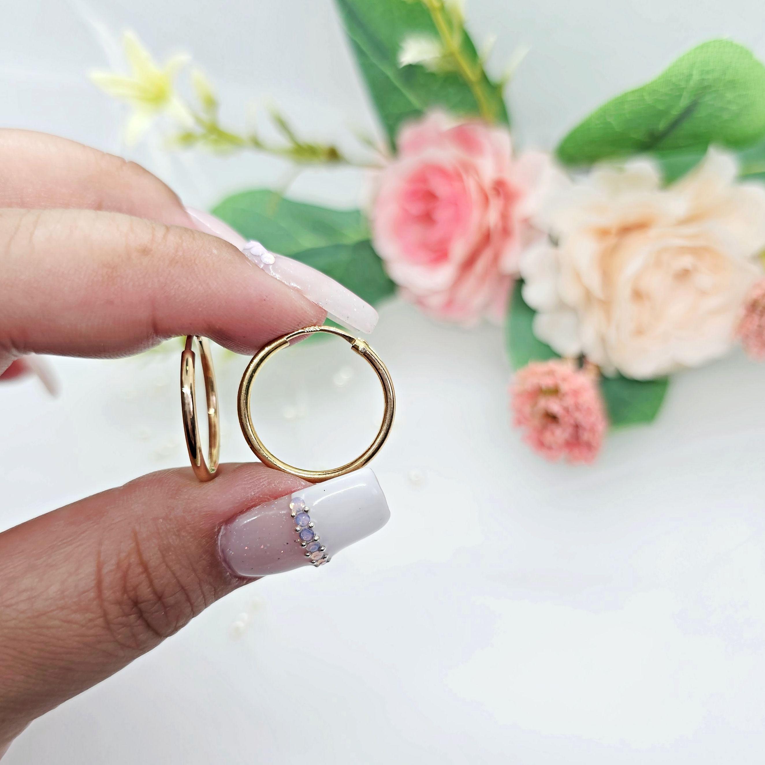 Aros Argollas Oro 18k Nacional 20mm-1