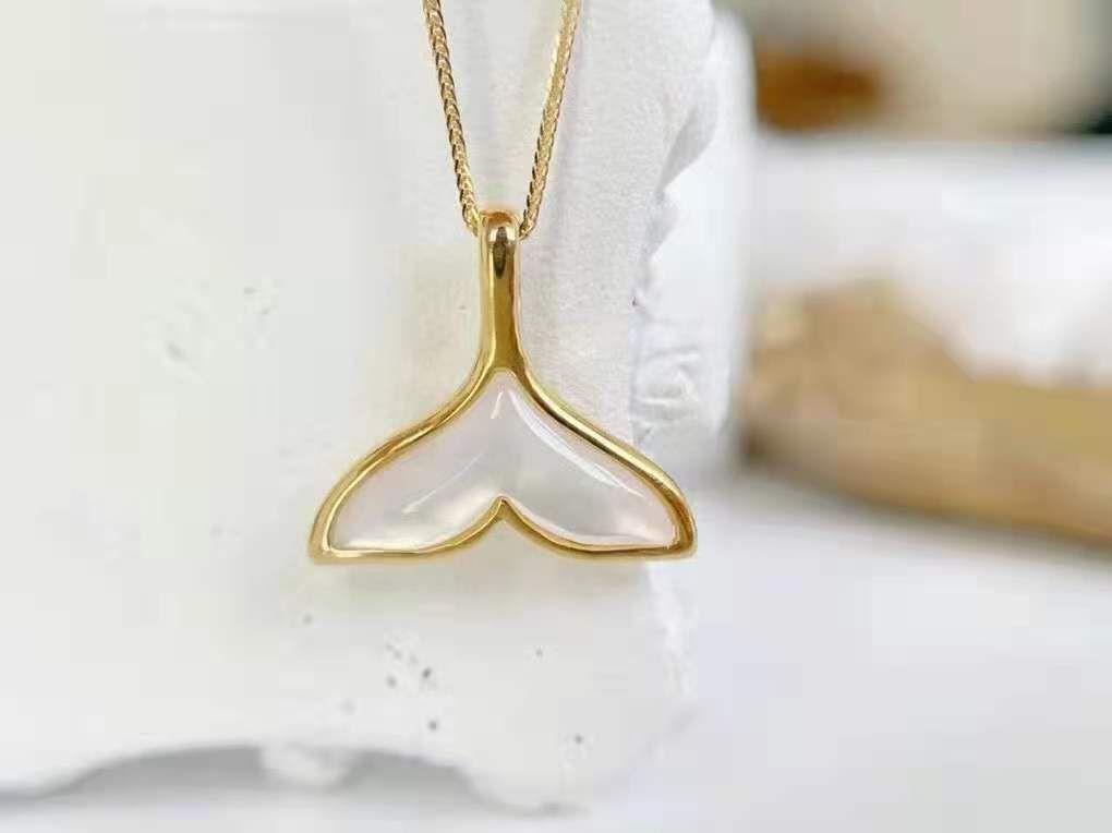 CADENA ESLABONES ORO AMARILLO 18K COLGANTE COLA DE BALLENA NACAR-2