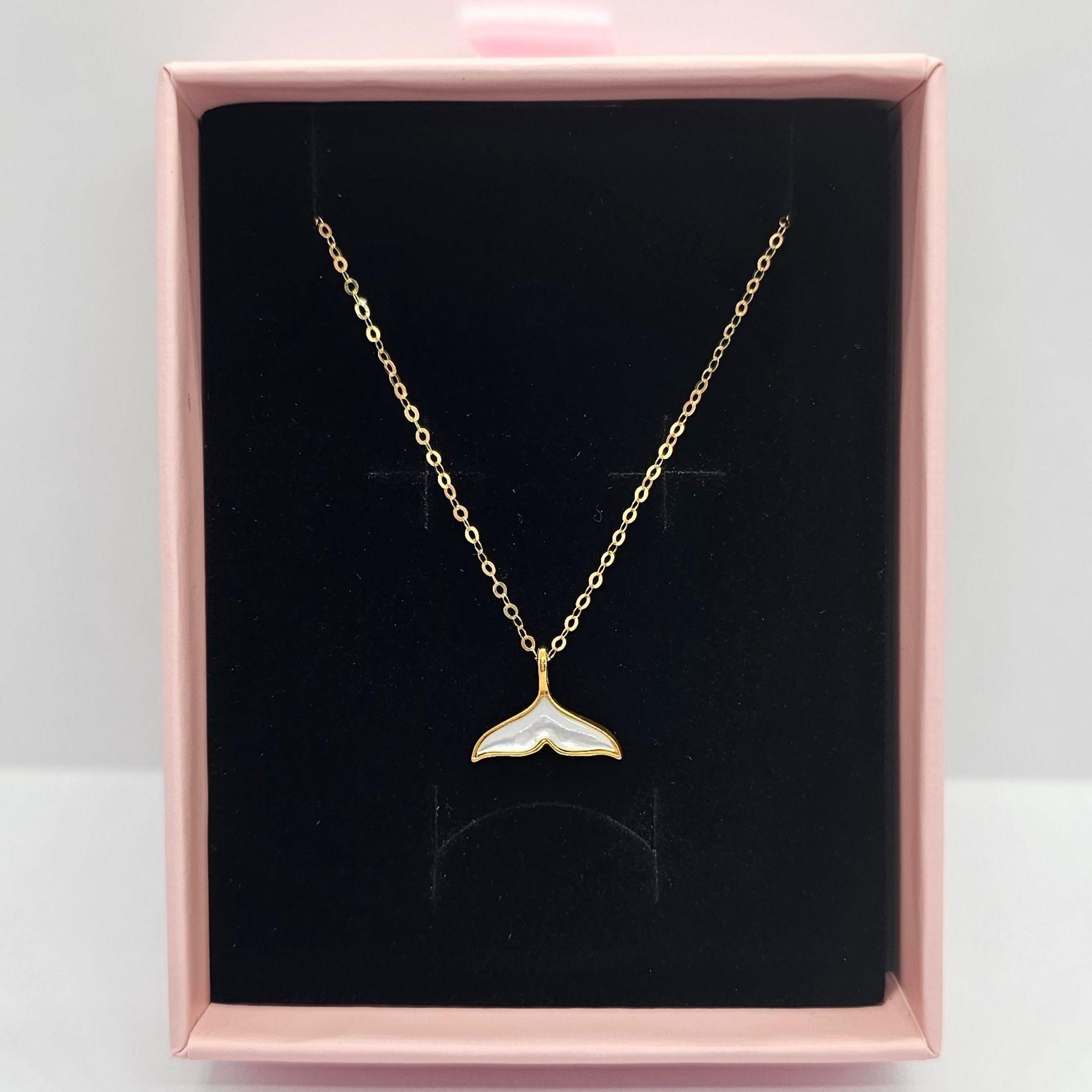 CADENA ESLABONES ORO AMARILLO 18K COLGANTE COLA DE BALLENA NACAR-5