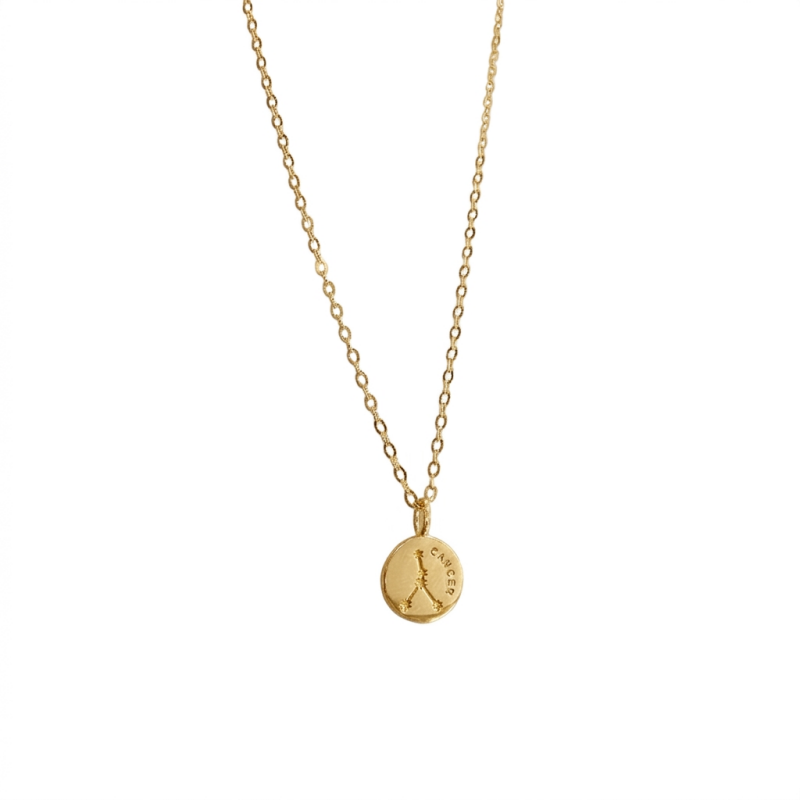 Collar Plata 925 Cancer Signo Zodiacal-0