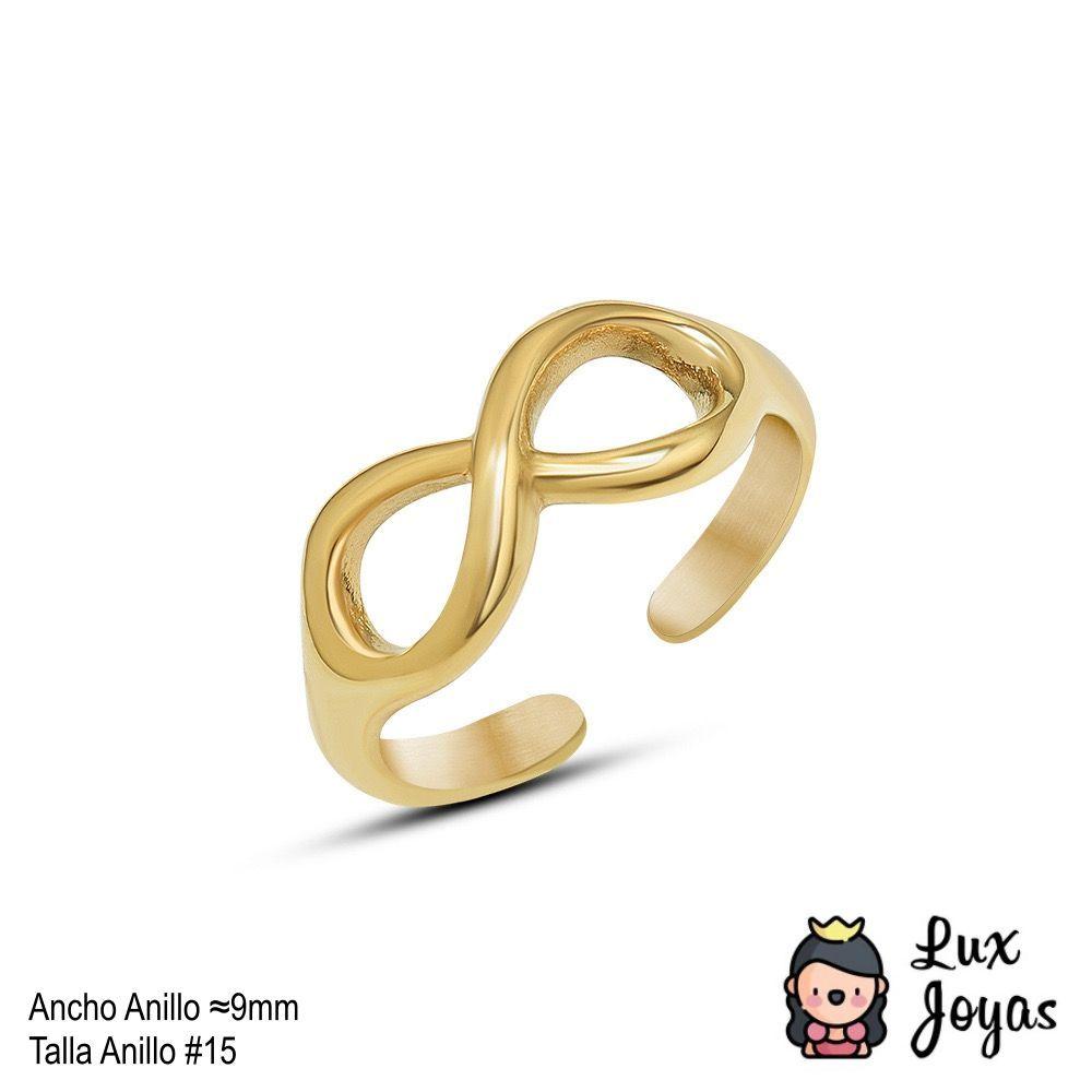 Anillo Baño Oro 18k Infinito-2