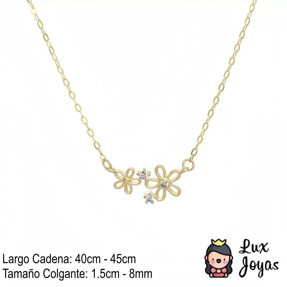Collar Plata 925 Flor Bri X2-2