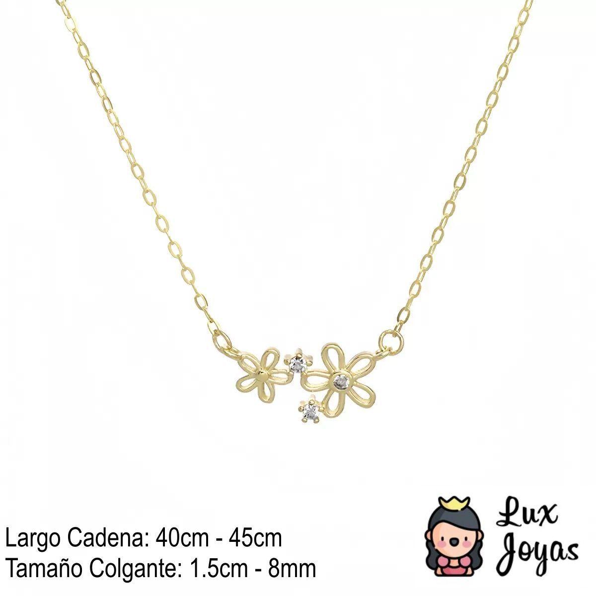 Collar Plata 925 Flor Bri X2-2
