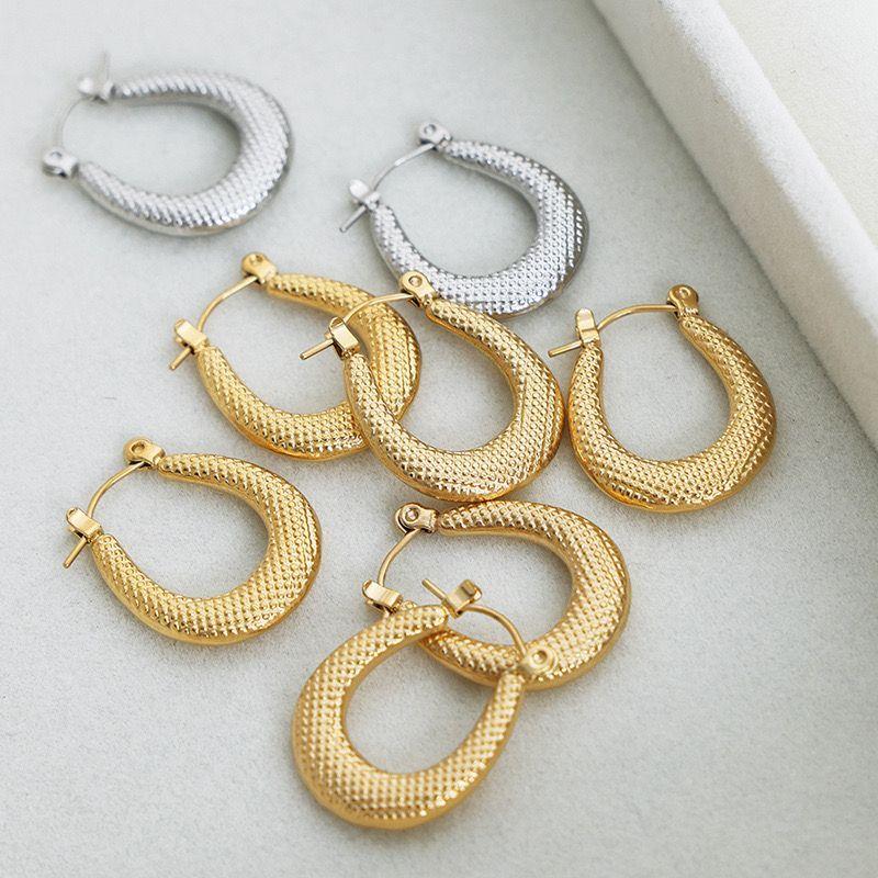 Aros Baño Oro 18k Argollas Bote Puntos-1