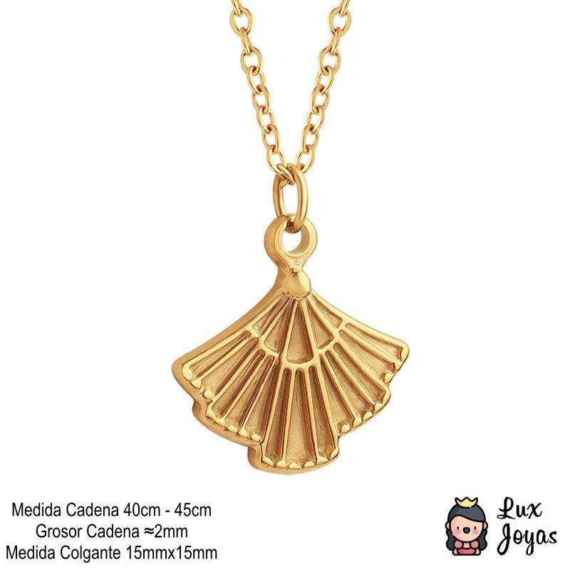Collar Baño Oro Amarillo 18 Kilates Vestido-3
