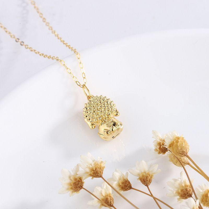 CADENA ESLABONES ORO AMARILLO 18K COLGANTE BUDA FELIZ JADE 18K-3