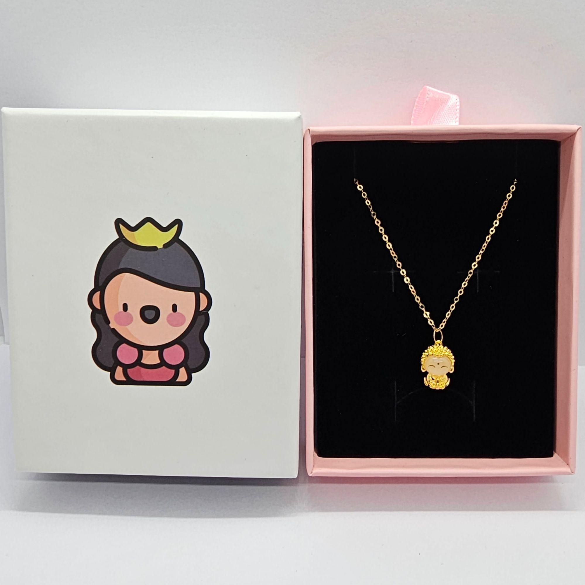 CADENA ESLABONES ORO AMARILLO 18K COLGANTE BUDA FELIZ JADE 18K-6