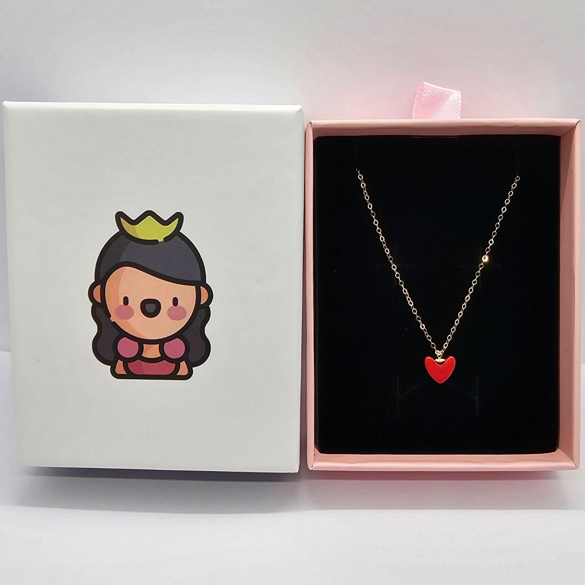 CADENA ESLABONES ORO AMARILLO 18K COLGANTE CORAZÓN ÁGATA ROJO DE PROTECCIÓN-5