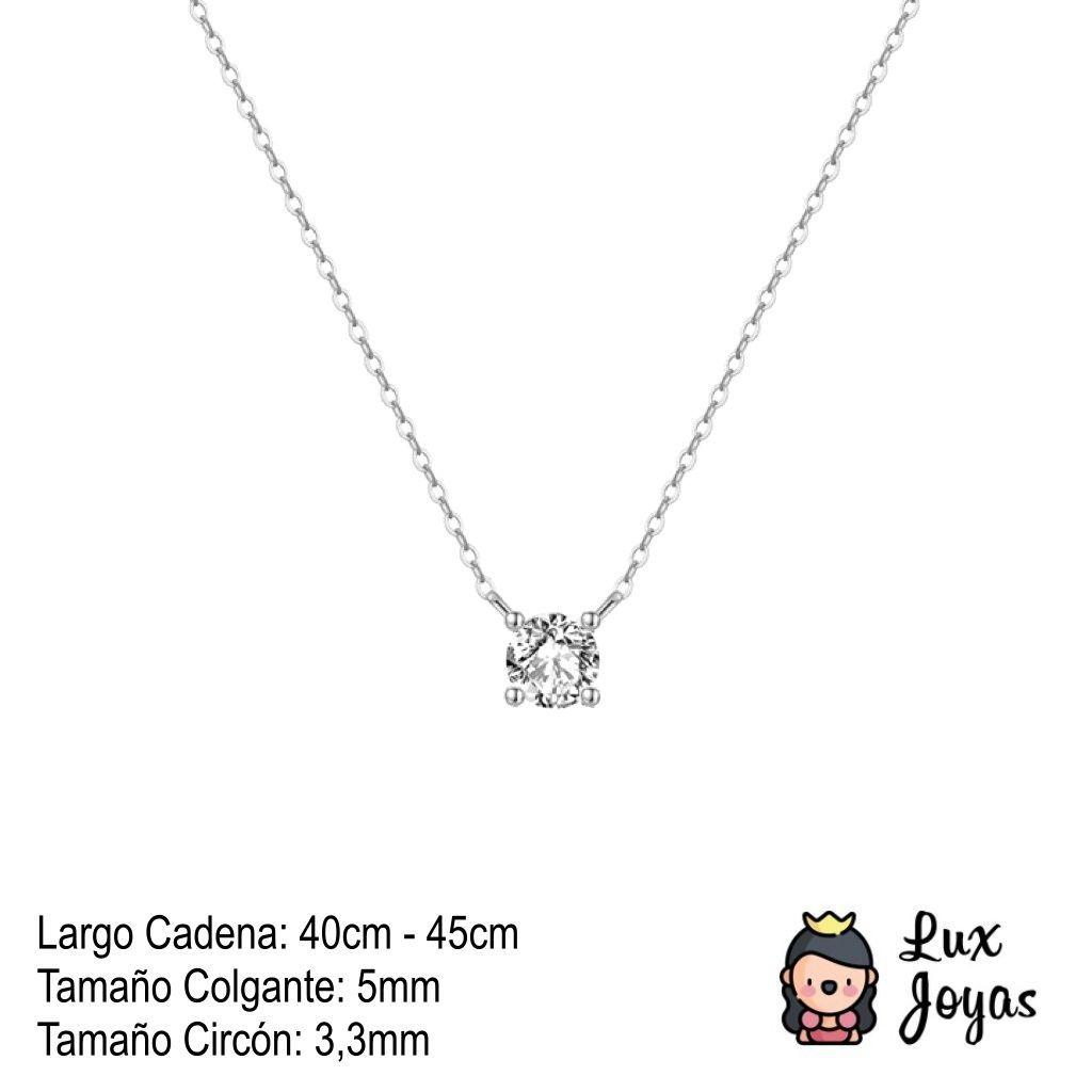 Collar Plata 925 Punto Luz 4p 3,3mm-2
